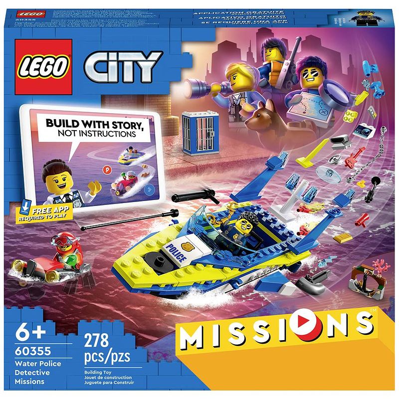 Foto van Lego® city 60355 detectivemissies van de waterpolitie