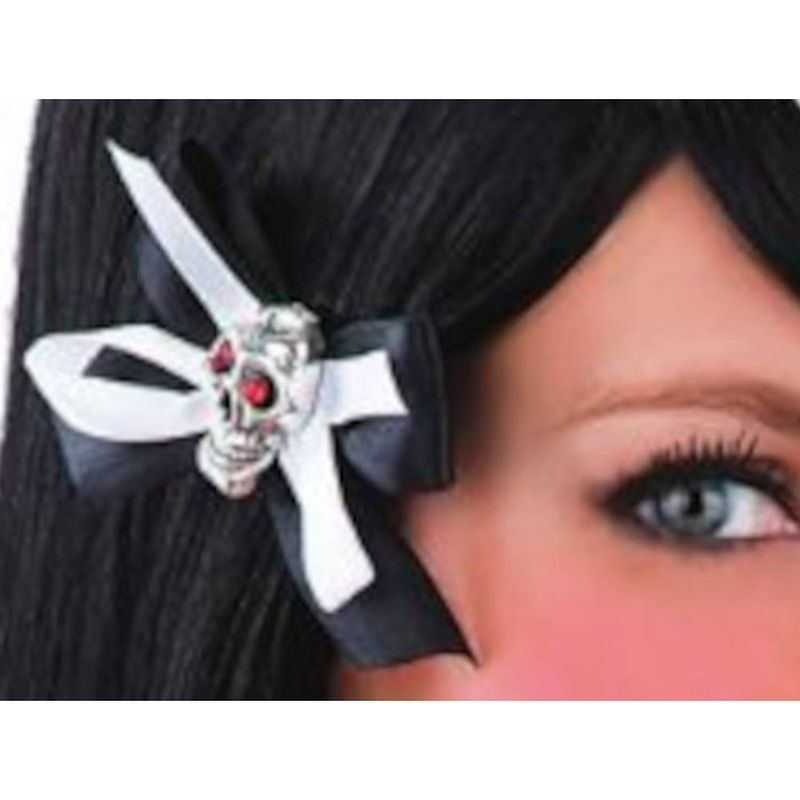 Foto van Carnival toys haarclip halloween dames wit/zwart