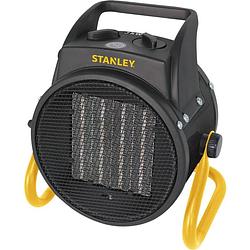 Foto van Stanley ventilator kachel st-23-240-e - 230v - ruimtes tot 16m2 - 2 warmte standen - zwart/geel