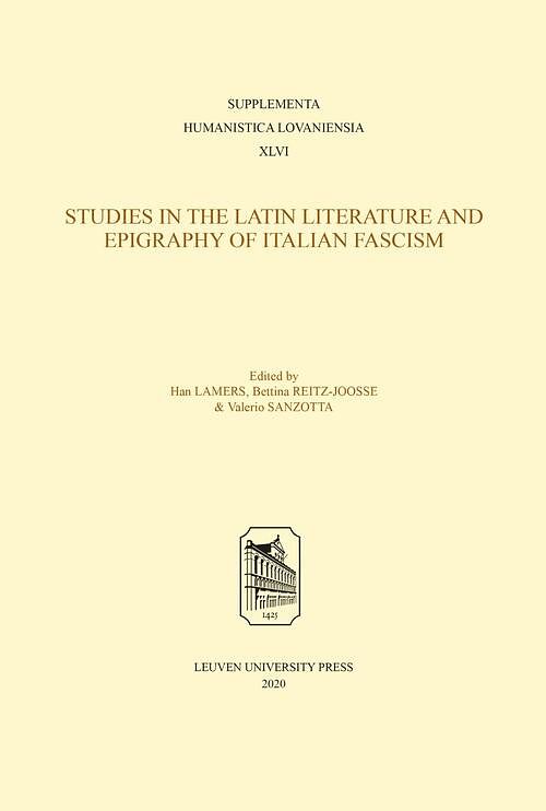 Foto van Studies in latin literature and epigraphy in italian fascism - ebook (9789461663122)