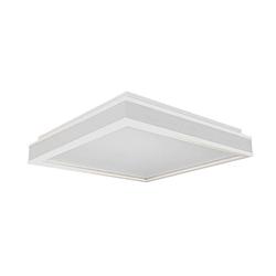 Foto van V-tac vt-7757-w design-plafonnière - vierkant - ip20 - witte behuizing - 38 watt - 4000 lumen - 4000k