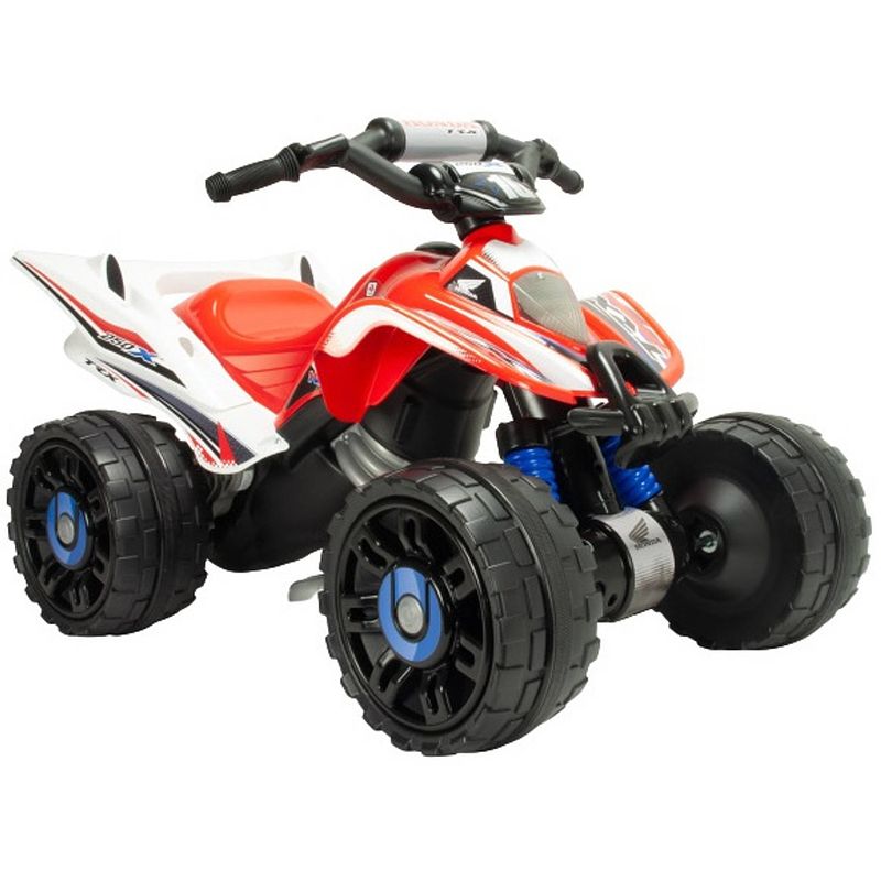 Foto van Injusa accuvoertuig quad honda atv jongens 12v 92 cm rood/wit