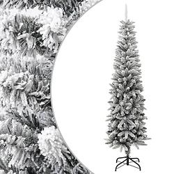 Foto van Vidaxl kunstkerstboom met sneeuw smal 240 cm pvc en pe