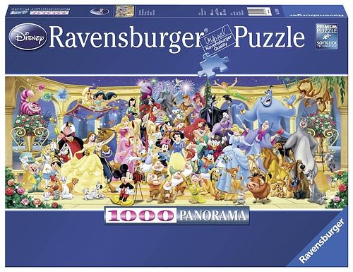 Foto van Ravensburger puzzel disney groepsfoto - 1000 stukjes