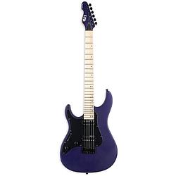 Foto van Esp ltd sn-200 ht lh dark metallic purple satin linkshandige elektrische gitaar