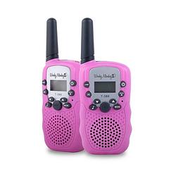 Foto van Wonky monkey walkie talkie set - roze