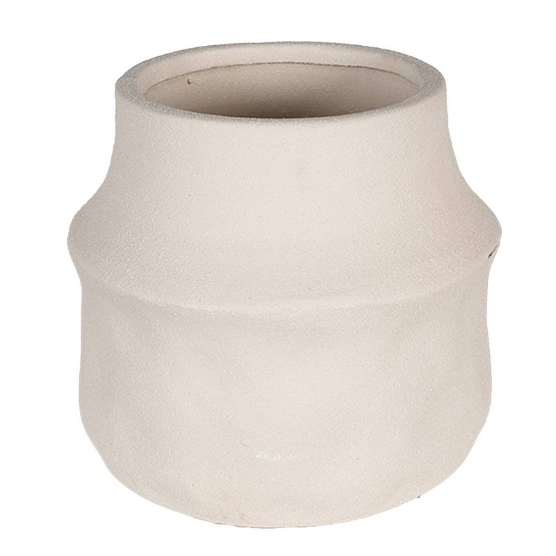 Foto van Clayre & eef bloempot ø 15x13 cm beige keramiek bloempot binnen plantenpot plant pot beige bloempot binnen plantenpot