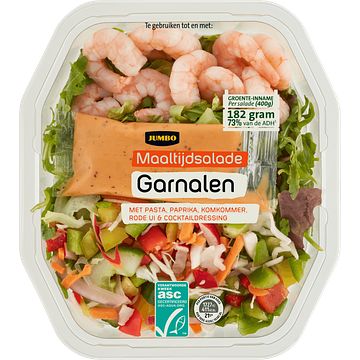 Foto van Jumbo maaltijdsalade garnalen 400g