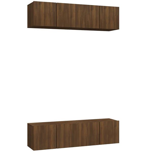 Foto van Vidaxl tv-meubelen 4 st 60x30x30 cm bewerkt hout bruineikenkleurig