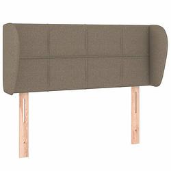 Foto van Vidaxl hoofdbord met randen 93x23x78/88 cm stof taupe