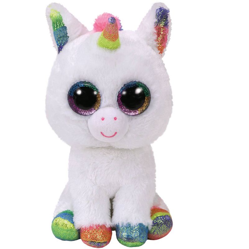 Foto van Ty beanie boo's knuffel eenhoorn pixy - 15 cm