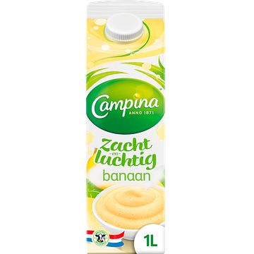 Foto van Campina dessert zacht en luchtig banaan 1l bij jumbo