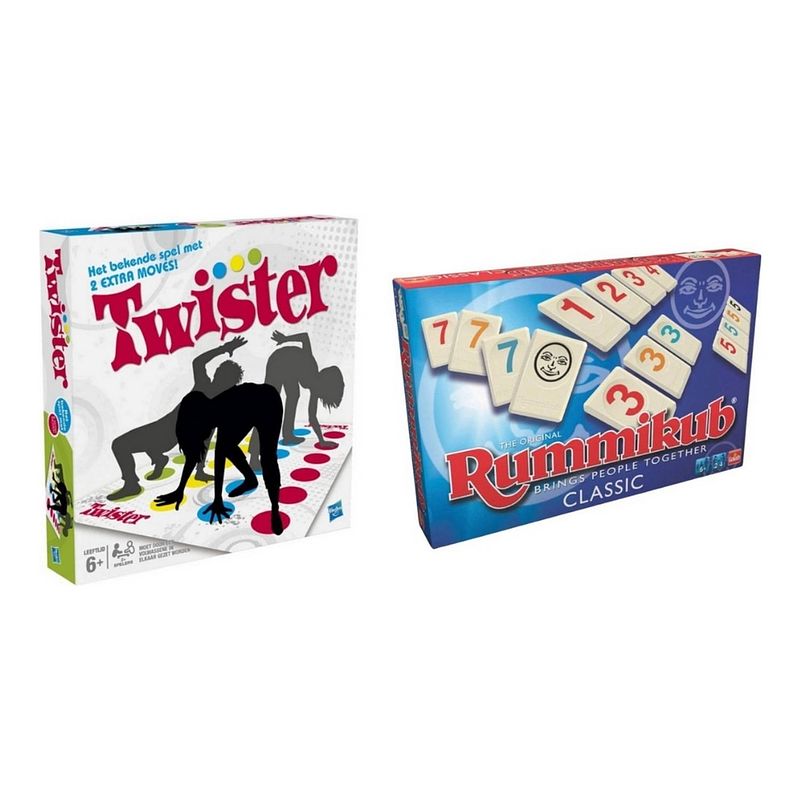 Foto van Spellenbundel - 2 stuks - twister & rummikub