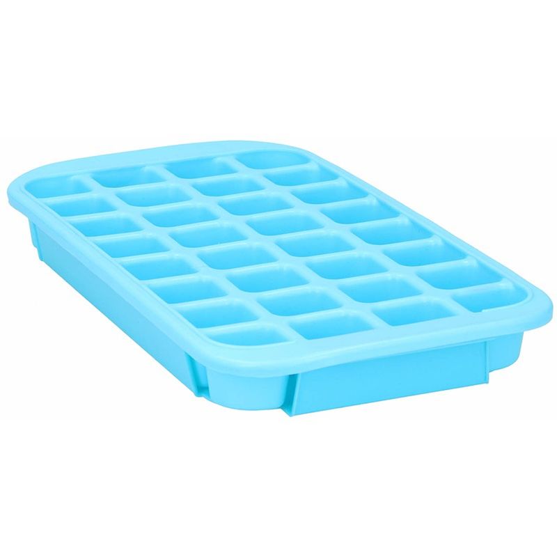 Foto van Xl ijsblokjes vorm 32 blokjes blauw - ijsblokjesvorm