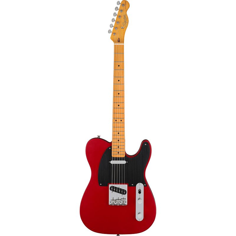 Foto van Squier 40th anniversary telecaster vintage edition satin dakota red elektrische gitaar