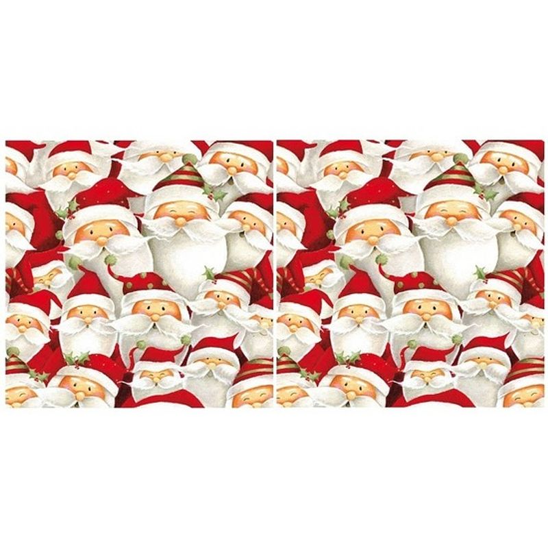 Foto van 40x kerstman servetten 33 x 33 cm - feestservetten