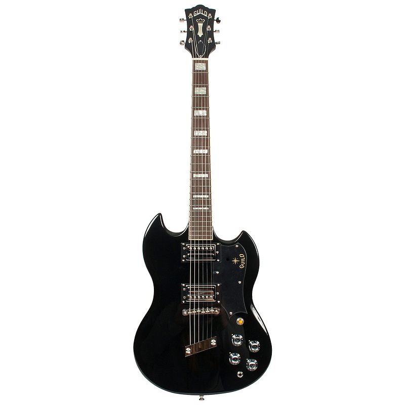 Foto van Guild s-100 polara black elektrische gitaar