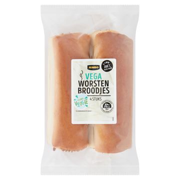 Foto van Jumbo vega worstenbroodjes 4 stuks