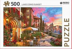 Foto van Rebo legpuzzel 500 stukjes - lake como sunset - overig (8720387822157)