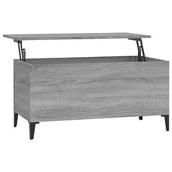 Foto van The living store salontafel lift-top grijs sonoma eiken - 90x44.5x45 cm