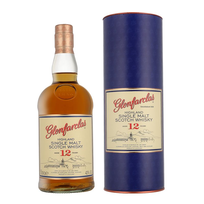 Foto van Glenfarclas 12 years 70cl whisky + giftbox