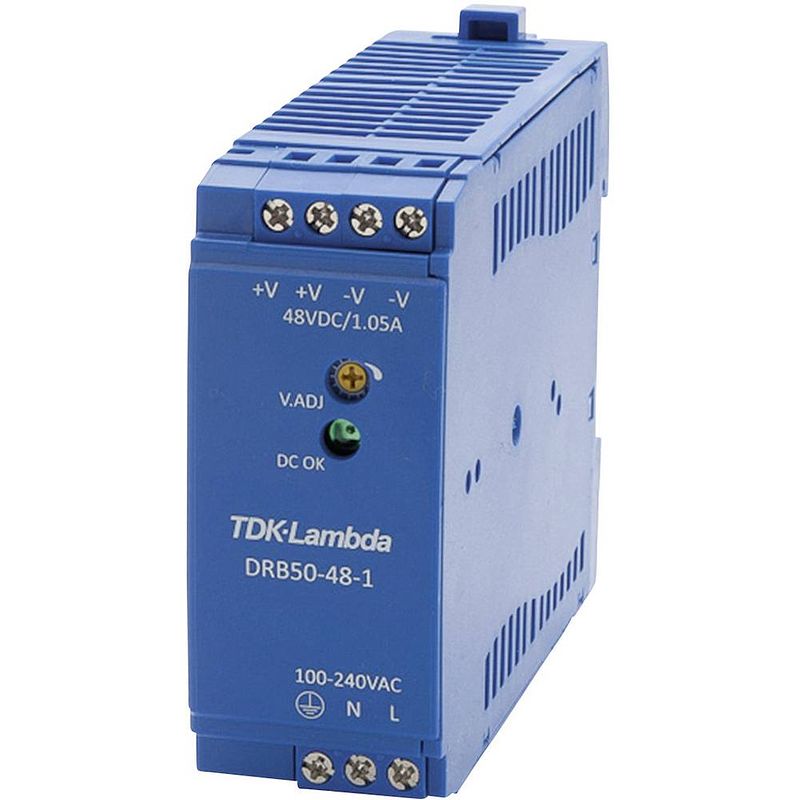 Foto van Tdk-lambda drb50-48-1 din-rail netvoeding 48 v/dc 1.05 a 50.4 w 1 x