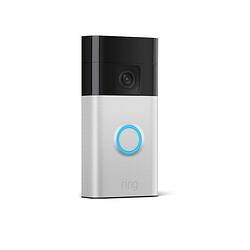 Foto van Ring battery video doorbell slimme deurbel grijs