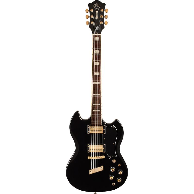 Foto van Guild kim thayil s-100 polara black elektrische gitaar