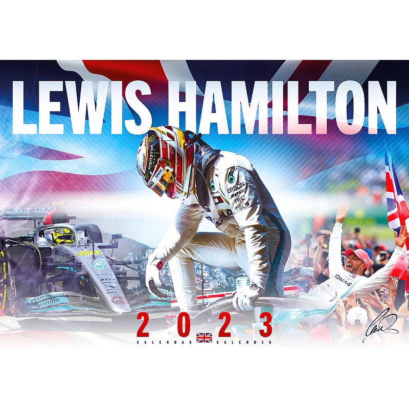 Foto van Lewis hamilton kalender 2023