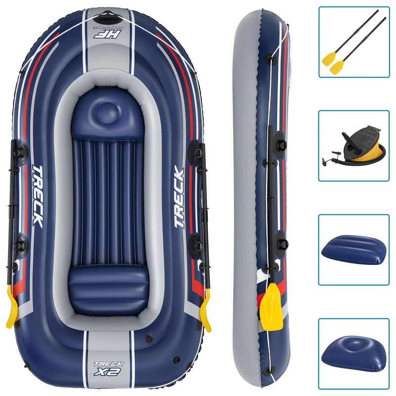 Foto van Bestway hydro-force opblaasbootset treck x2 255x127 cm