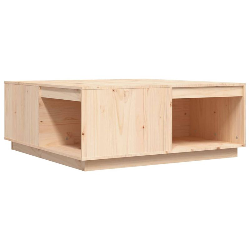 Foto van The living store salontafel massief grenenhout - 100 x 101 x 40.5 cm (b x d x h)