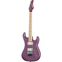 Foto van Kramer guitars original collection pacer classic purple passion metallic elektrische gitaar met top-mounted floyd rose special