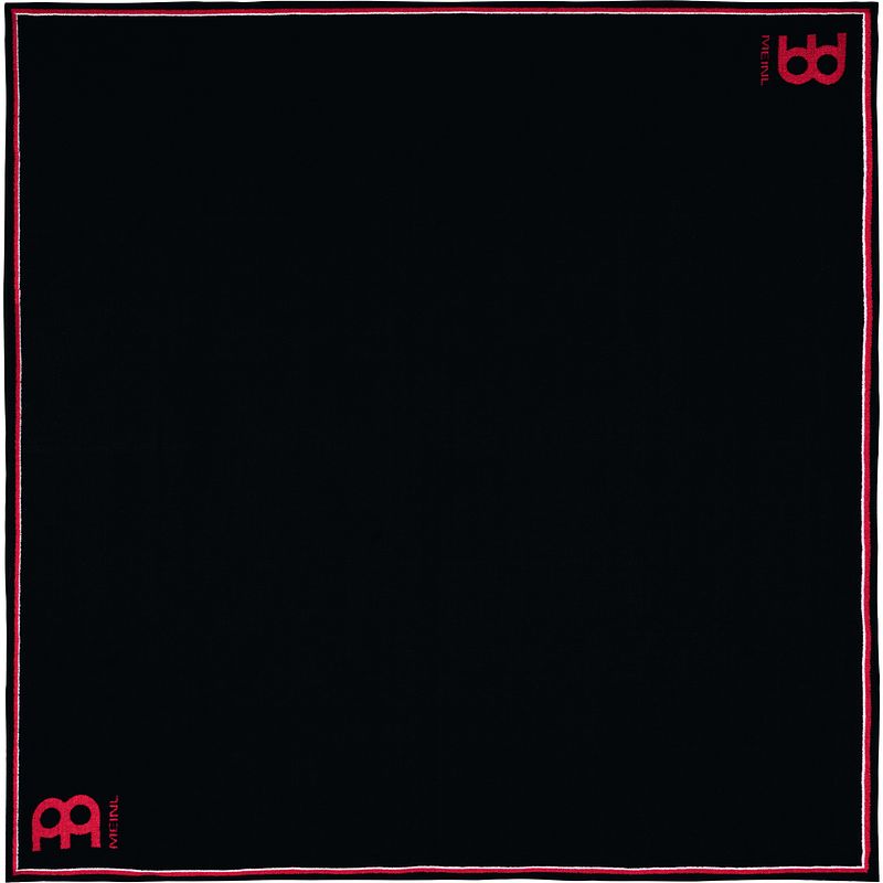 Foto van Meinl mdrl-bk large drum rug drummat zwart 2.00 x 2.00 m