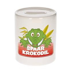 Foto van Kinder spaarpot met krokodillen print 9 cm - spaarpotten