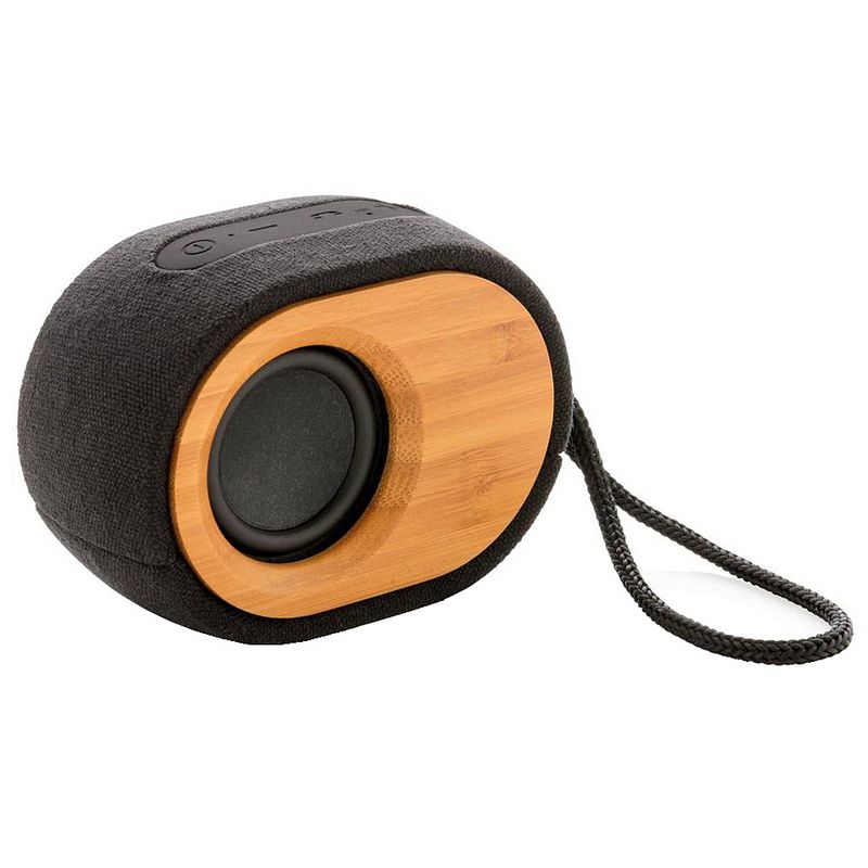 Foto van Xd xclusive speaker bamboo x bluetooth 12 cm zwart 2-delig