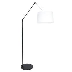 Foto van Steinhauer vloerlamp prestige chic 8183zw zwart kap effen wit