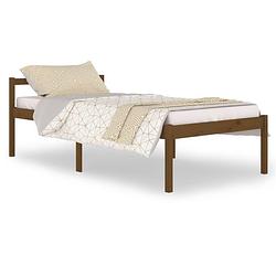 Foto van Vidaxl bedframe massief grenenhout honingbruin 100x200 cm