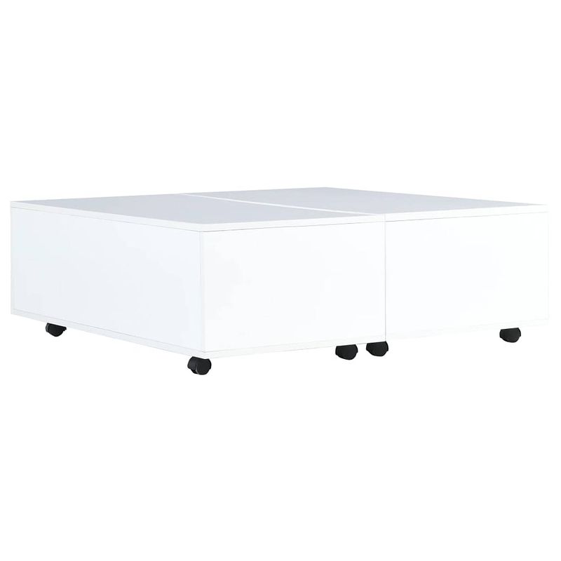 Foto van Infiori salontafel 100x100x35 cm hoogglans wit