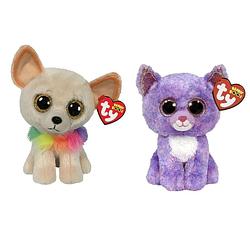 Foto van Ty - knuffel - beanie boo's - chewey chihuahua & cassidy cat