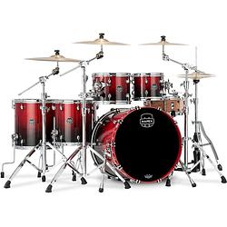 Foto van Mapex saturn sr628xrq scarlet fade 5-delige rock shellset