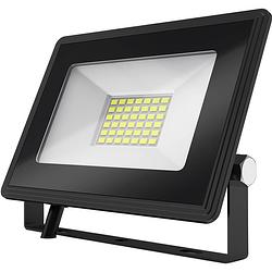 Foto van Led bouwlamp 30 watt - led schijnwerper - aigi iglo - helder/koud wit 6400k - waterdicht ip65 - mat zwart - aluminium