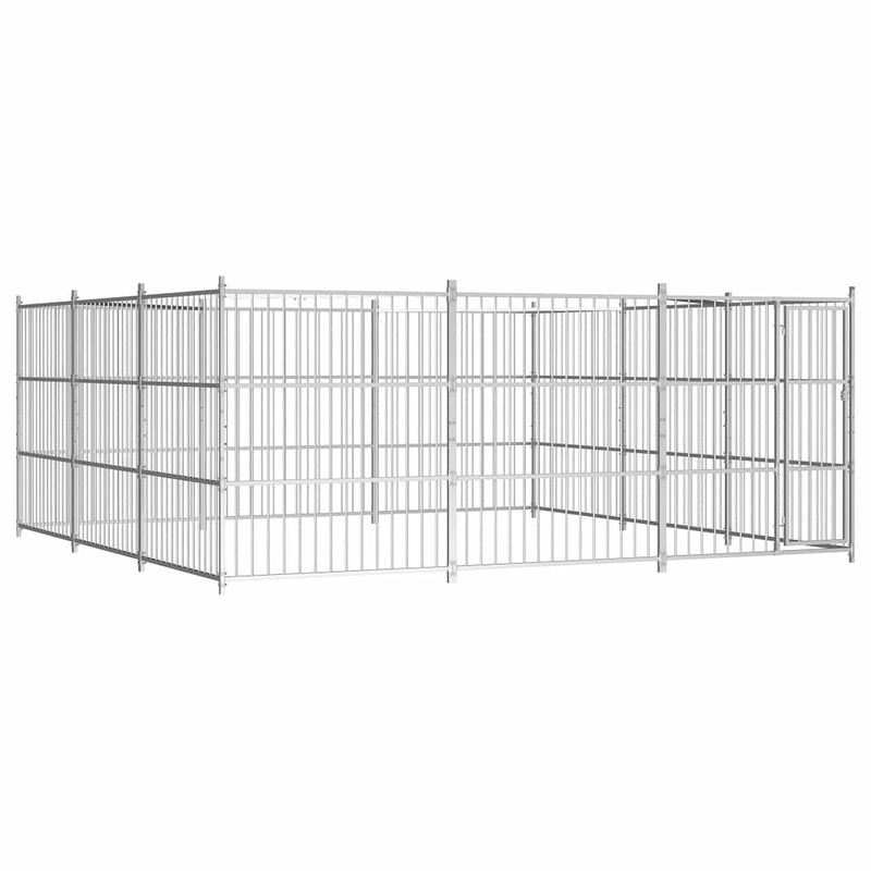 Foto van Vidaxl hondenkennel voor buiten 450x450x185 cm