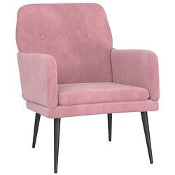 Foto van The living store fauteuil velvet - comfortabele zitting - stevig metalen frame