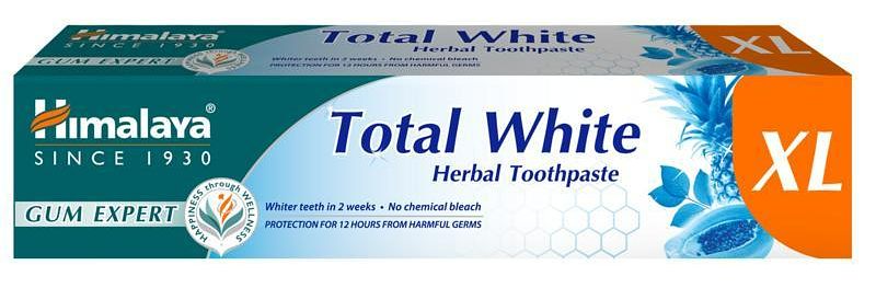 Foto van Himalaya herbals total white herbal toothpaste xl