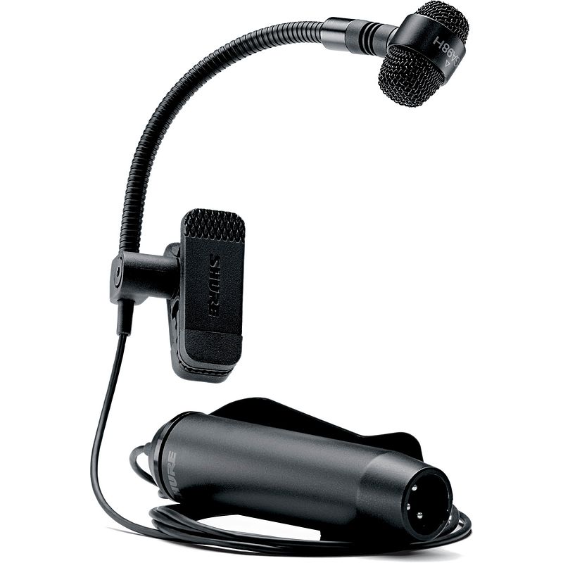 Foto van Shure pga98h-xlr instrument condensatormicrofoon met xlr