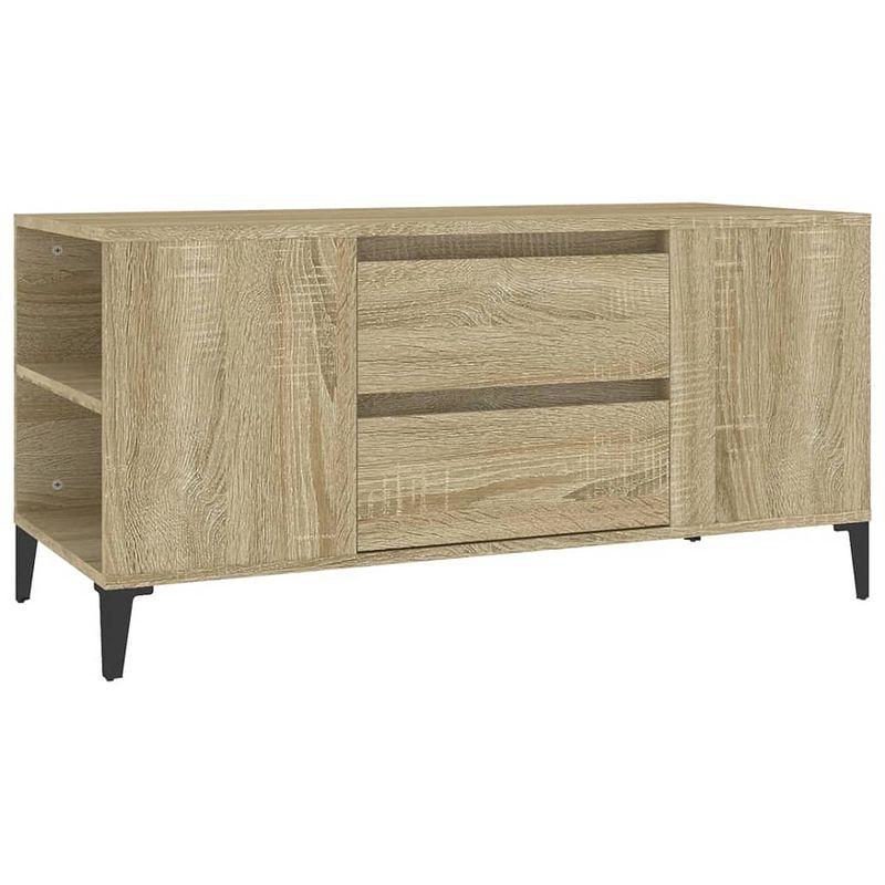 Foto van Vidaxl tv-meubel 102x44,5x50 cm bewerkt hout sonoma eikenkleurig