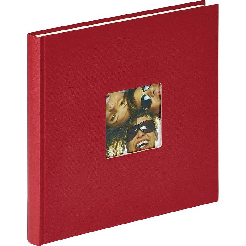 Foto van Walther+ design fa-205-r fotoalbum (b x h) 26 cm x 25 cm rood 40 bladzijden