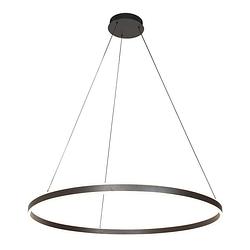 Foto van Steinhauer ringlux hanglamp - ø 100 cm - in hoogte verstelbaar - ingebouwd (led) - zwart