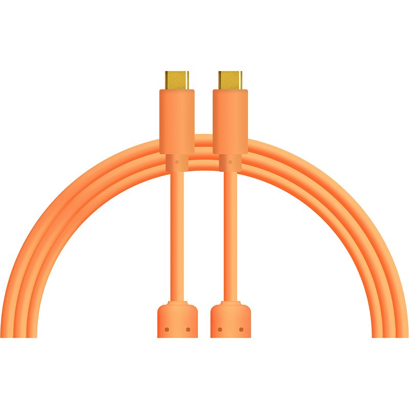 Foto van Dj techtools chroma cables usb-c naar usb-c 1 meter (oranje)