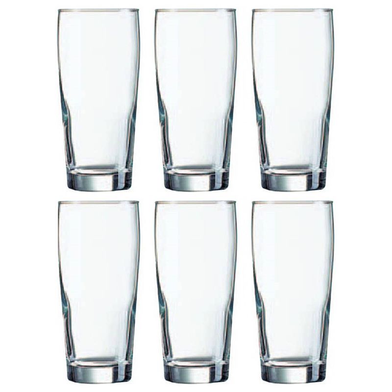 Foto van 12x bierglas/bierglazen bierfluitjes 400 ml - bierglazen